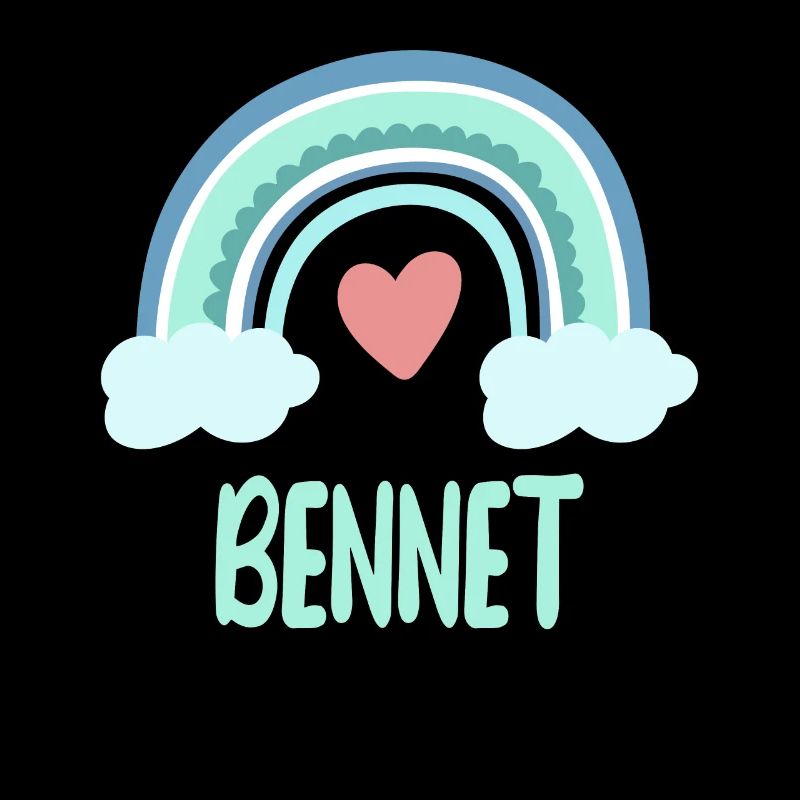 Bennet Name Regenbogen Baby