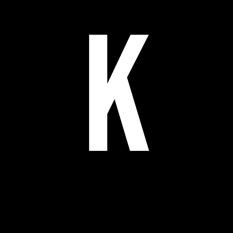K Lettre Chiffre Symbole Alphabet Initiale