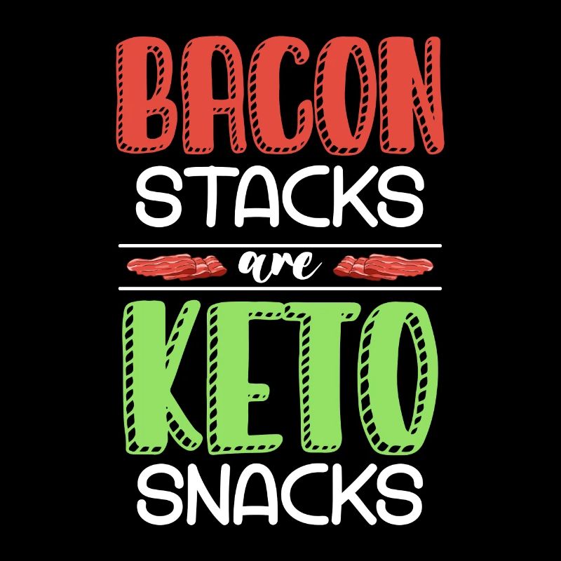 Les piles de bacon de régime cétogène sont des aliments sains céto
