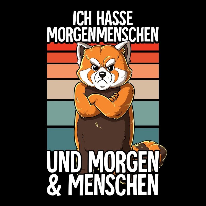 Ich Hasse Morgenmenschen Roter Panda