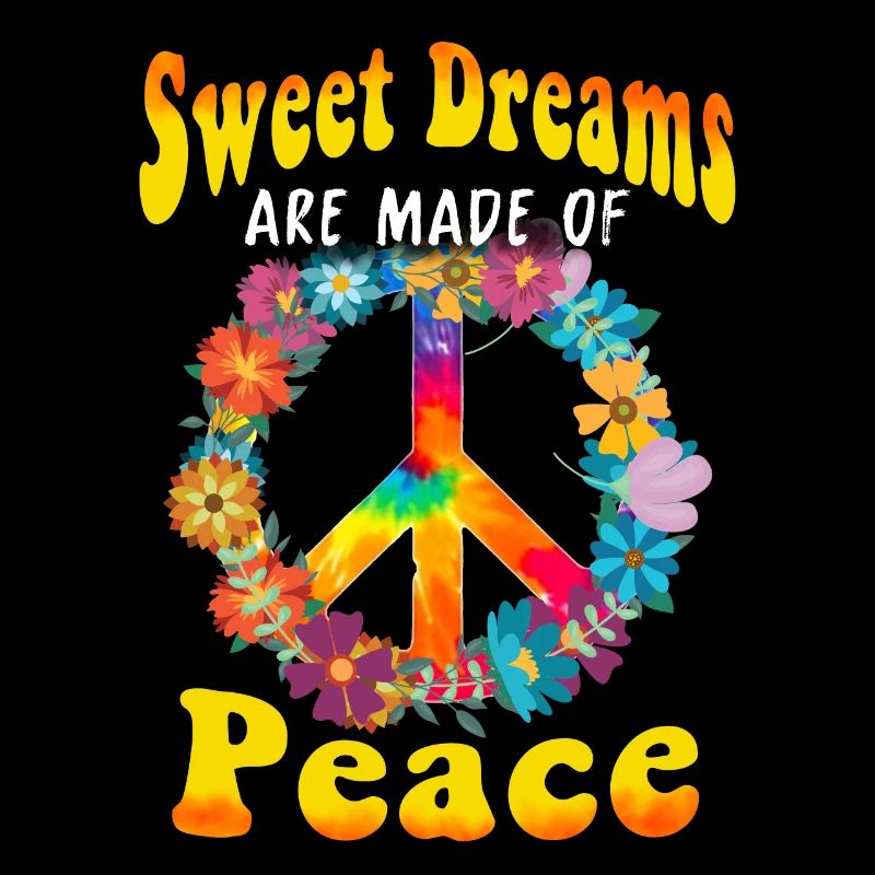 Hippie Peace Groovy Flowerpower Boho Woodstock