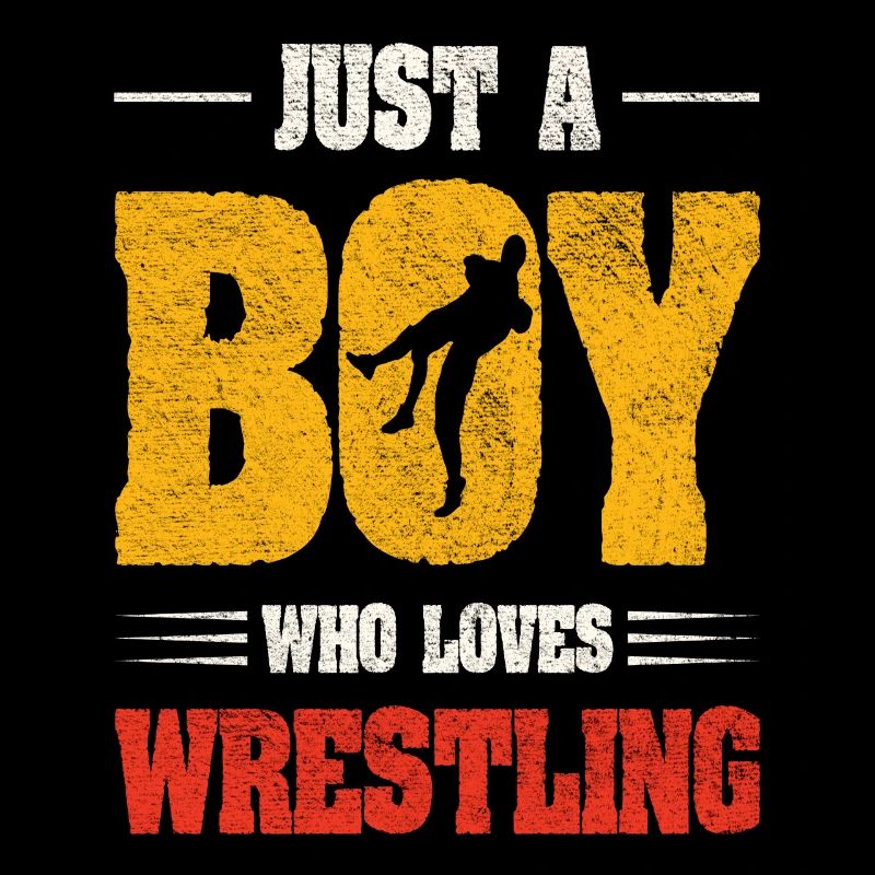 Nur ein Junge, der Wrestling liebt