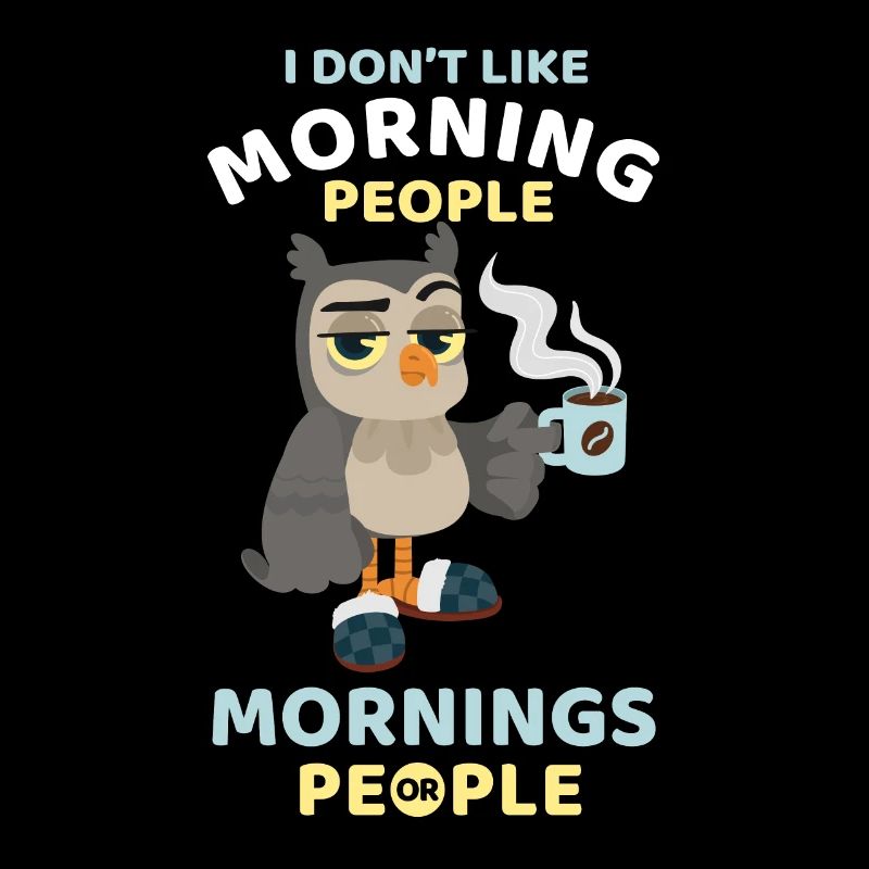 Coffee-addicted owl