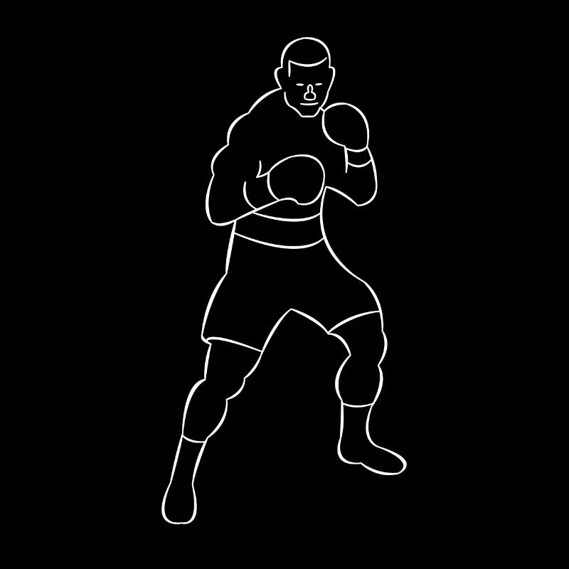 Boxer gezeichnet