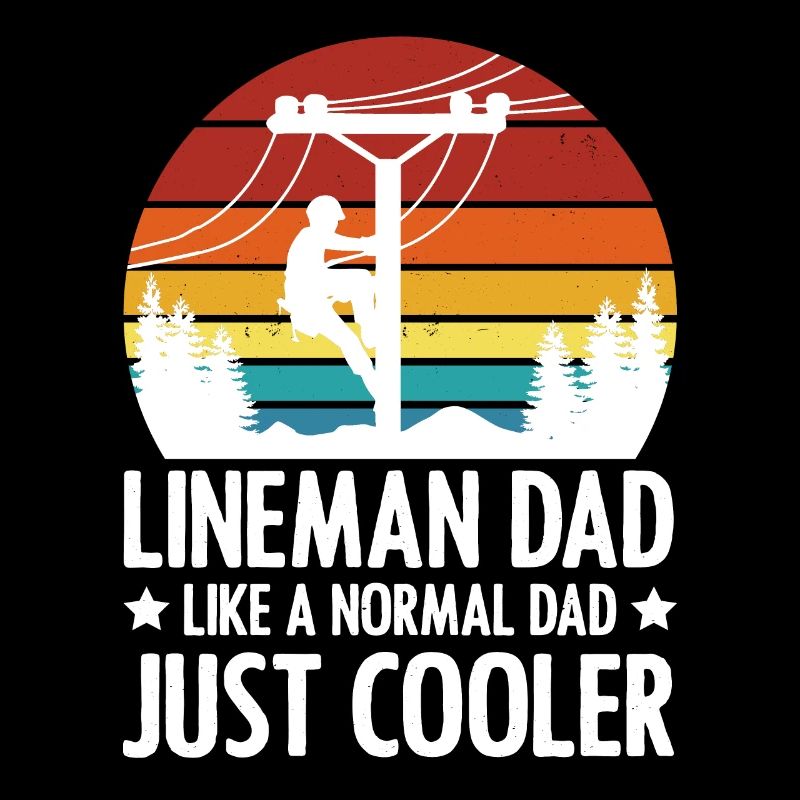 Lineman Dad wie ein normaler Vatertagselektriker