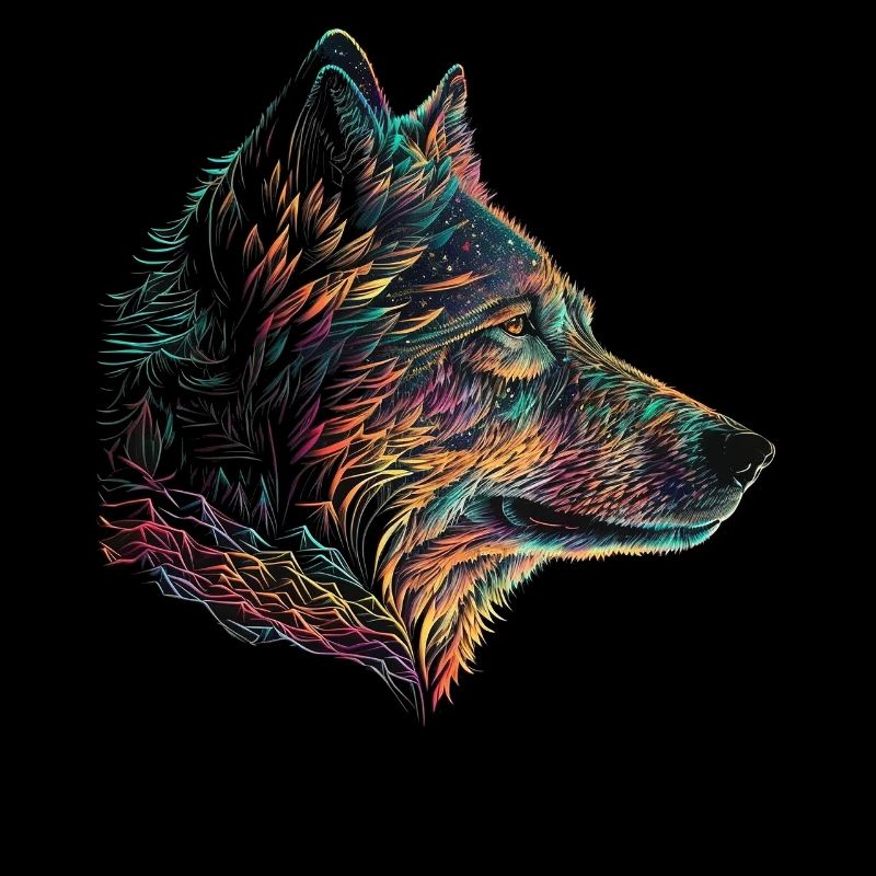 Wolf Geschenkidee Herren Tiermotiv Wolfmotiv