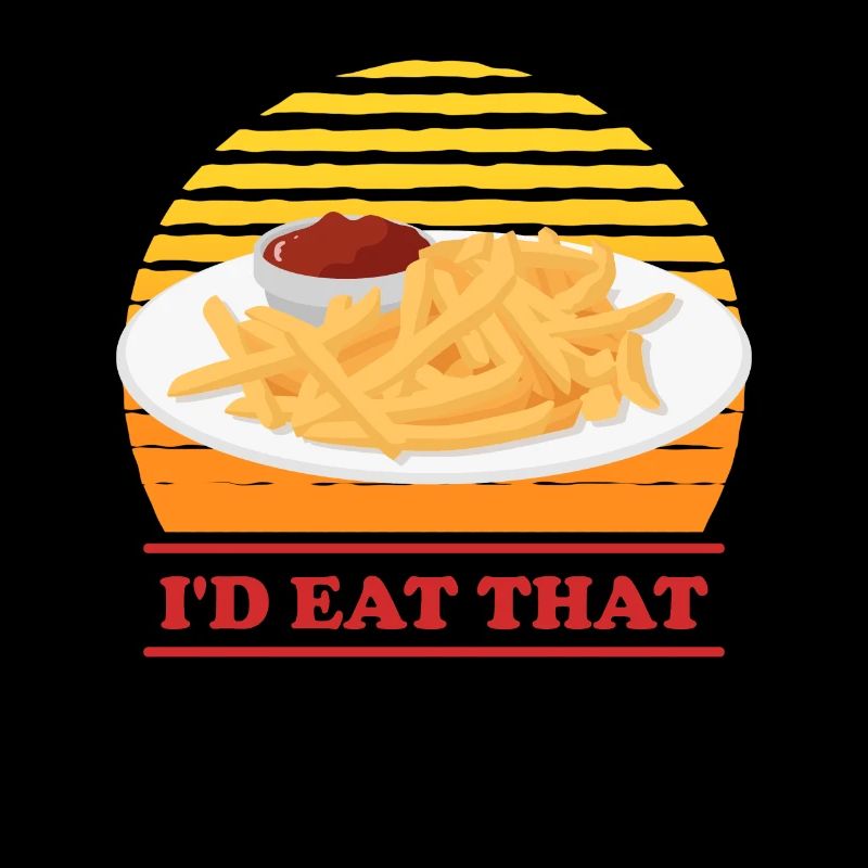 Frites frites frites restauration rapide cadeau