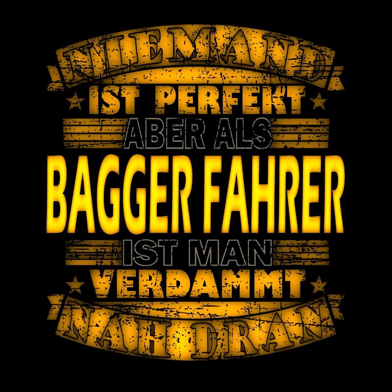 Bagger Baggern Fahrer Bau