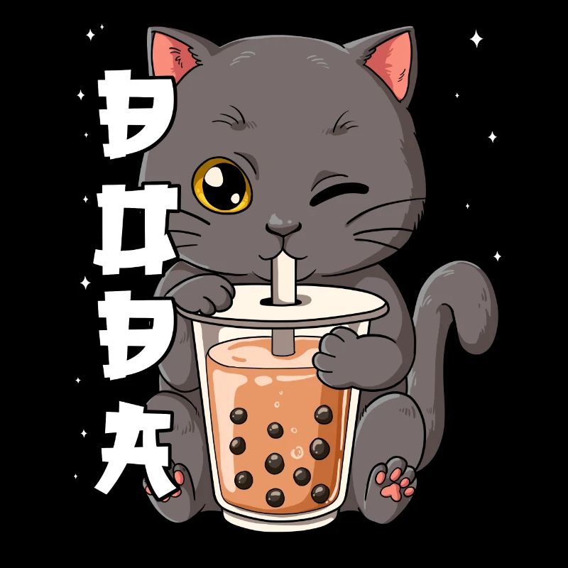 Boba Tea Cat Bubble Tea