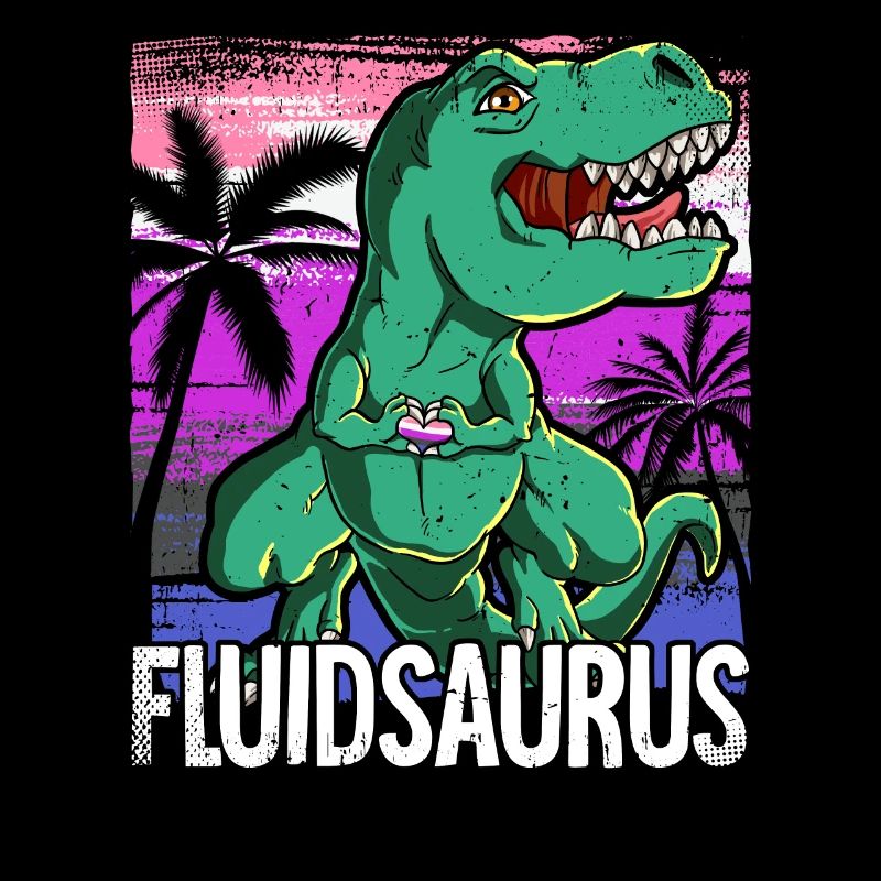 Pride LGBTQ Fluidsaurus Costume Pride Month