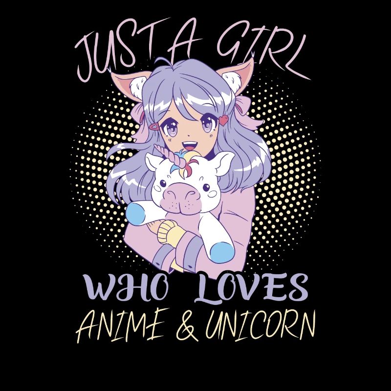 Nur Ein Mädchen, Das Anime Und Einhorn Liebt
