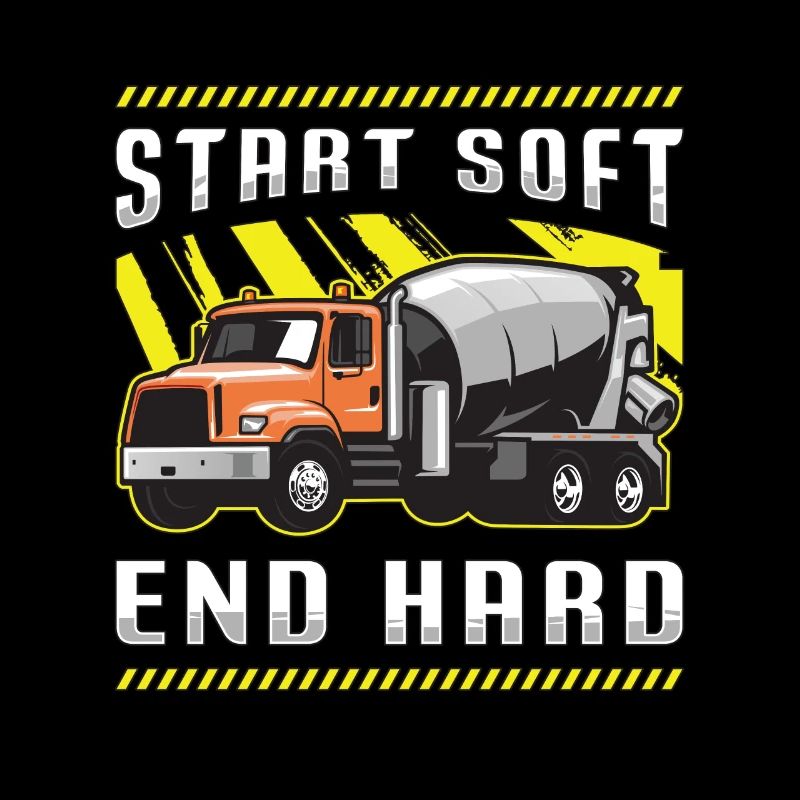 Finition de béton Début de construction dure à extrémité souple