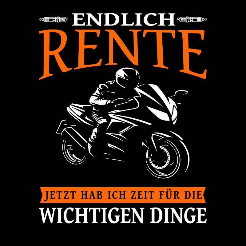 Endlich Rente Motorrad Biker Opa - Motorradfahrer