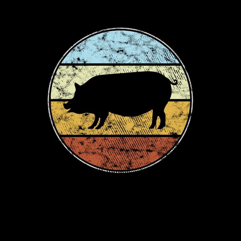 Schwein Retro
