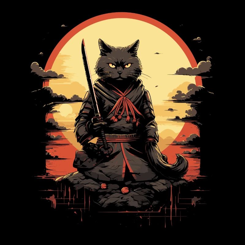 Japanese Cat Warrior