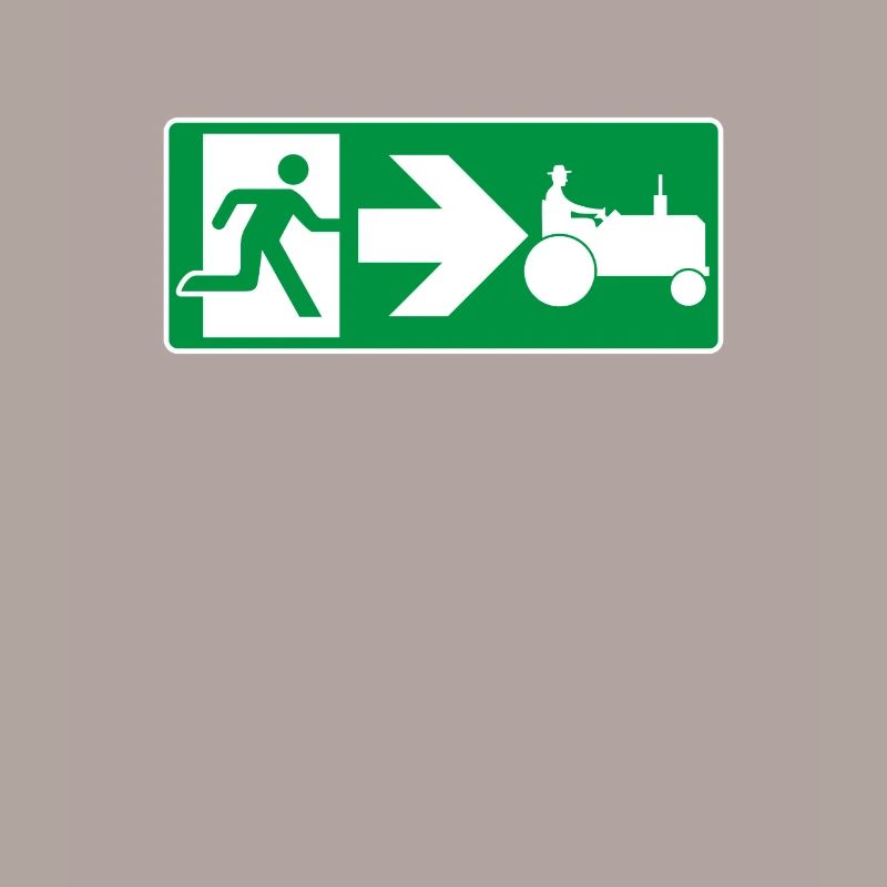Emergency Exit Tractor Tractor Driver
