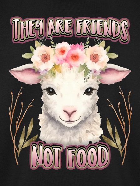 Schaf Schäfchen lustiger Spruch für Veganer