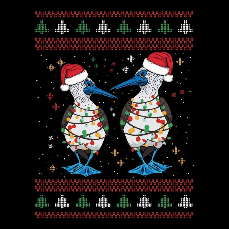 Oiseau de mer à pieds bleus de Noël