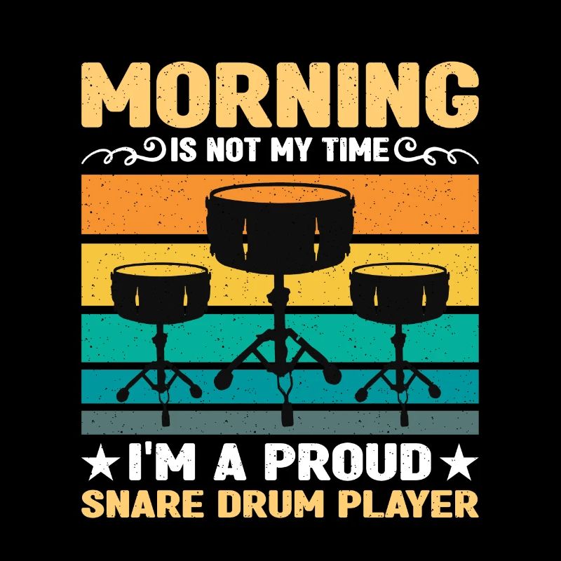 Snare Drum Player Morning Is Not My Time Drumming