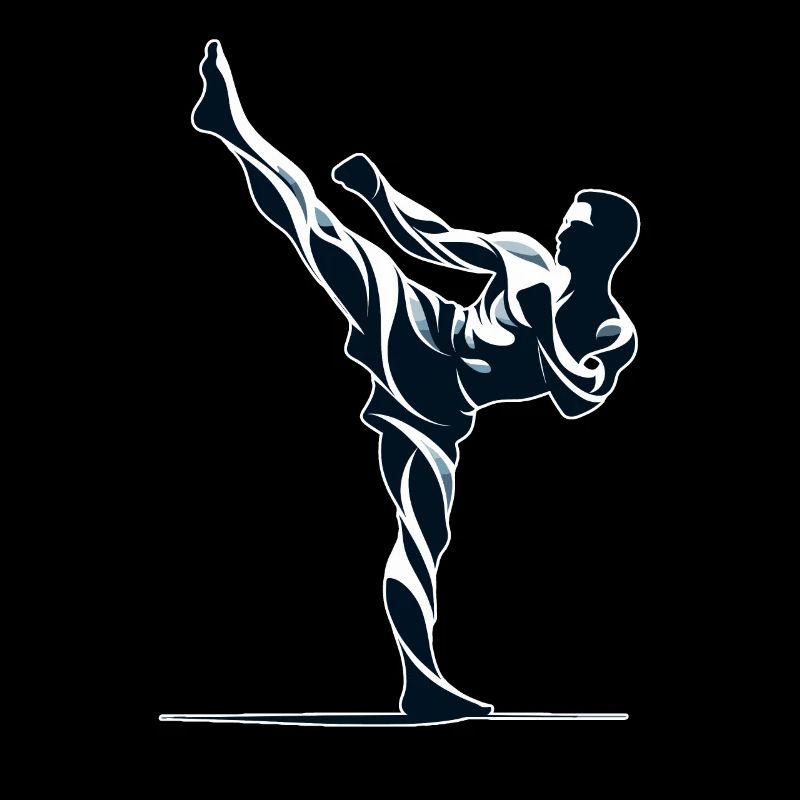 Muay Thai Kämpfer Design