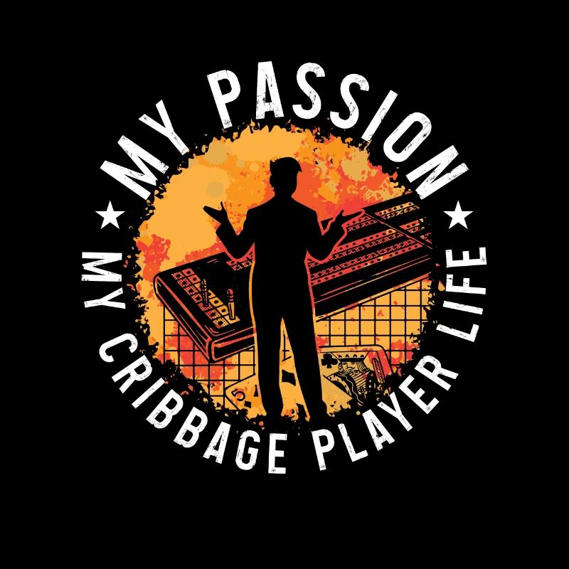Joueur de Cribbage Ma Passion Mon Amateur de Planche de Cribbage