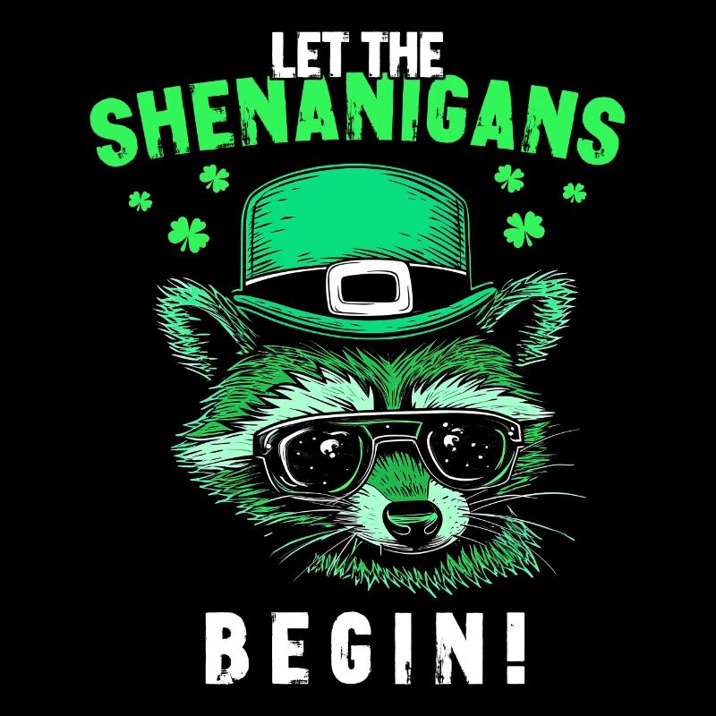 Let The Shenanigans Begin! Irish Raccoon
