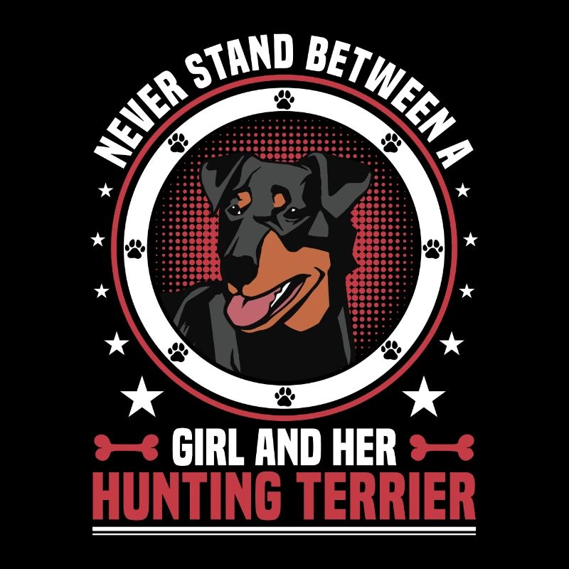 Jagdterrier Mädchen und ihr Deutscher Jagdterrier