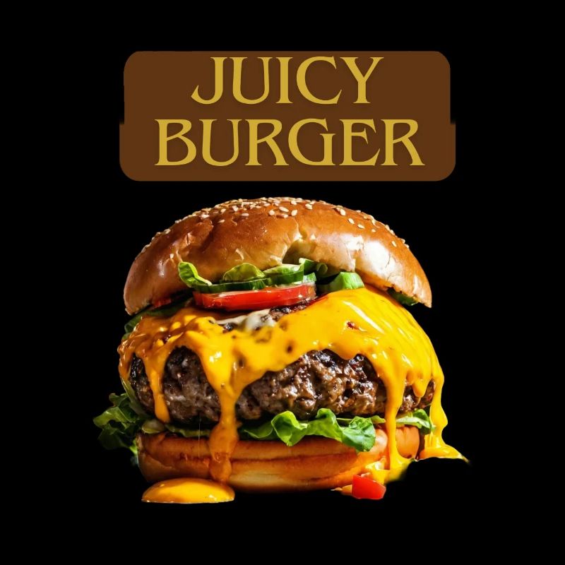 JUICY BURGER Cheese Hamburger saftig beef cheesy