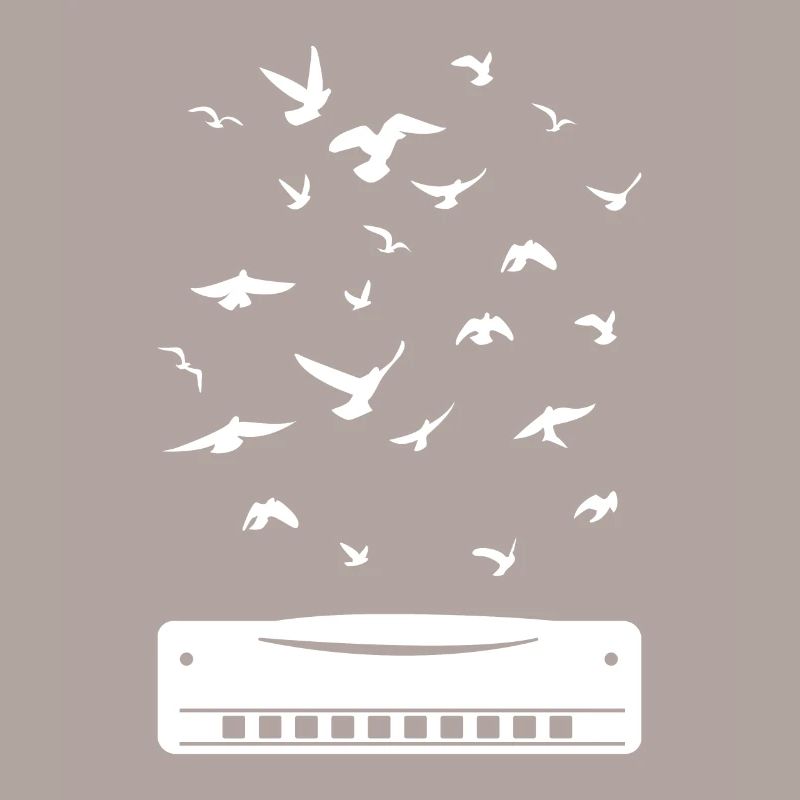 Playing Harmonica Player Harmonica Instrument