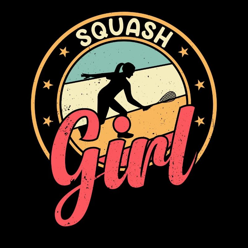Joueuse de squash Fille de squash - Fille de squash