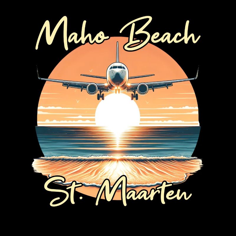 Spectacle d’avions au-dessus de la plage de Maho