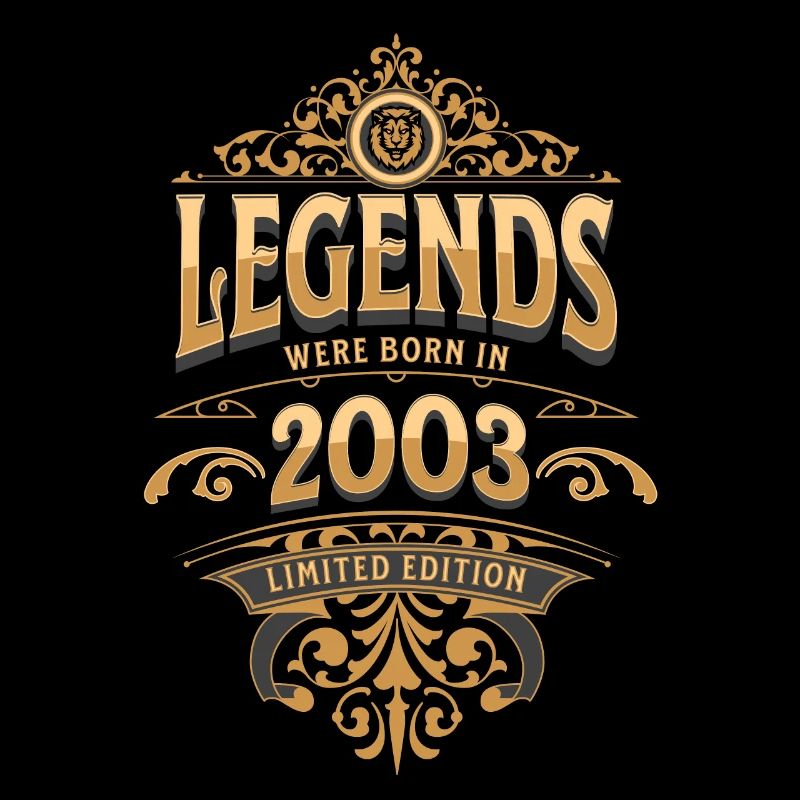 2003 Légende Anniversaire 2003 Année de naissance