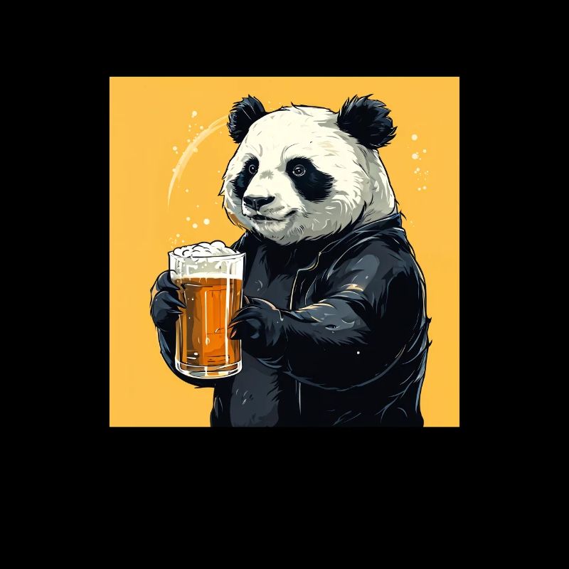 Panda mit Bier Lecker Bierchen Bier Meme