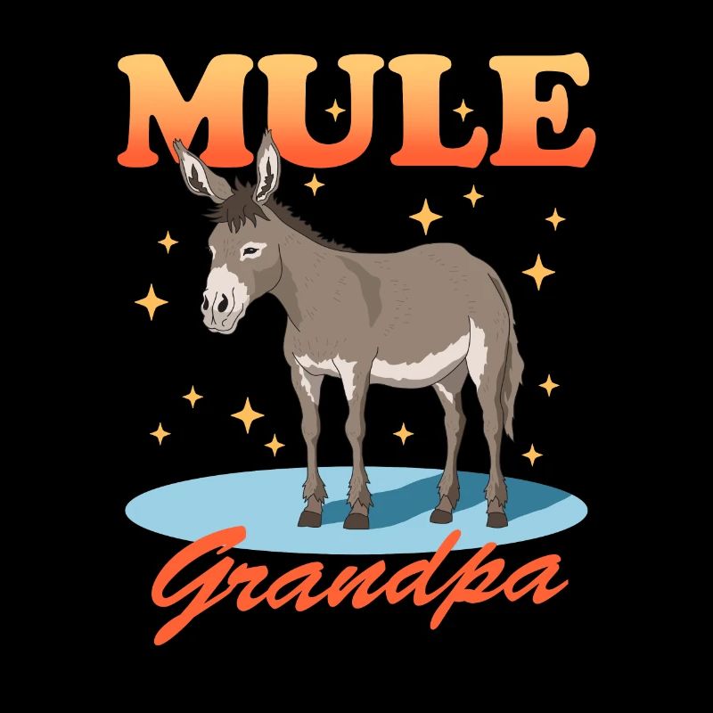 Mule Grand-père Mule Muli Mule Cadeau