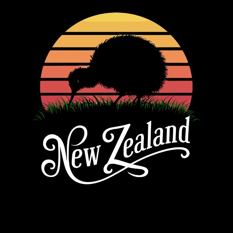 Conception souvenir de silhouette de kiwi de Nouvelle-Zélande