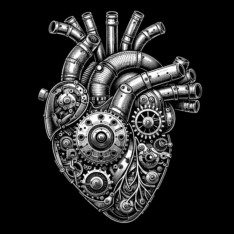Mechanical Steampunk Heart
