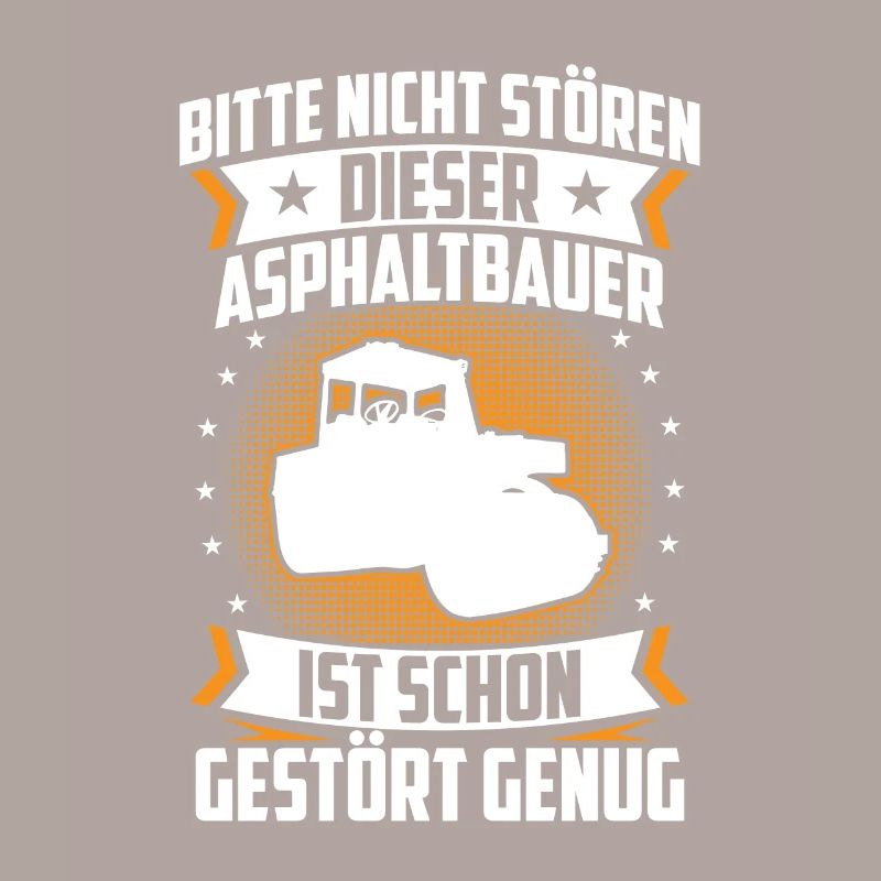 Asphalt builder is disrupted enough road construction