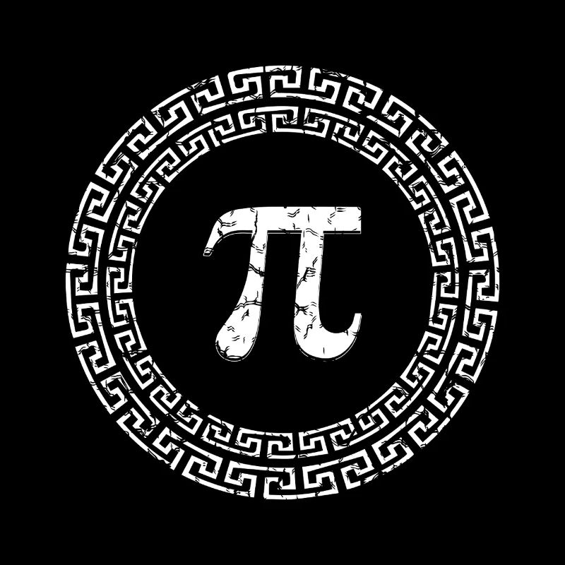 Pi Day Griechisches Muster Design