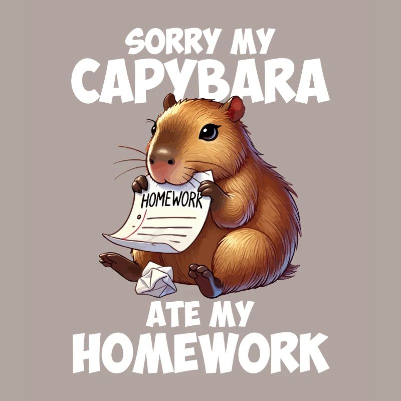 Capybara ate my homework, capybara