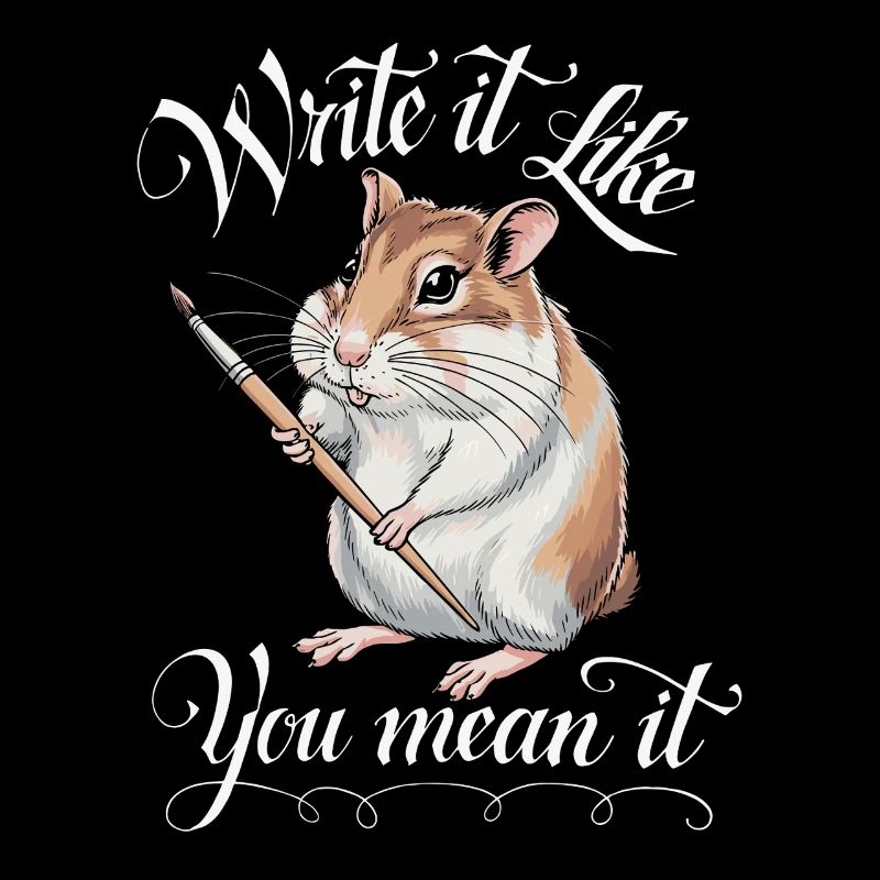Hamster Writer Author - Write It Like You
