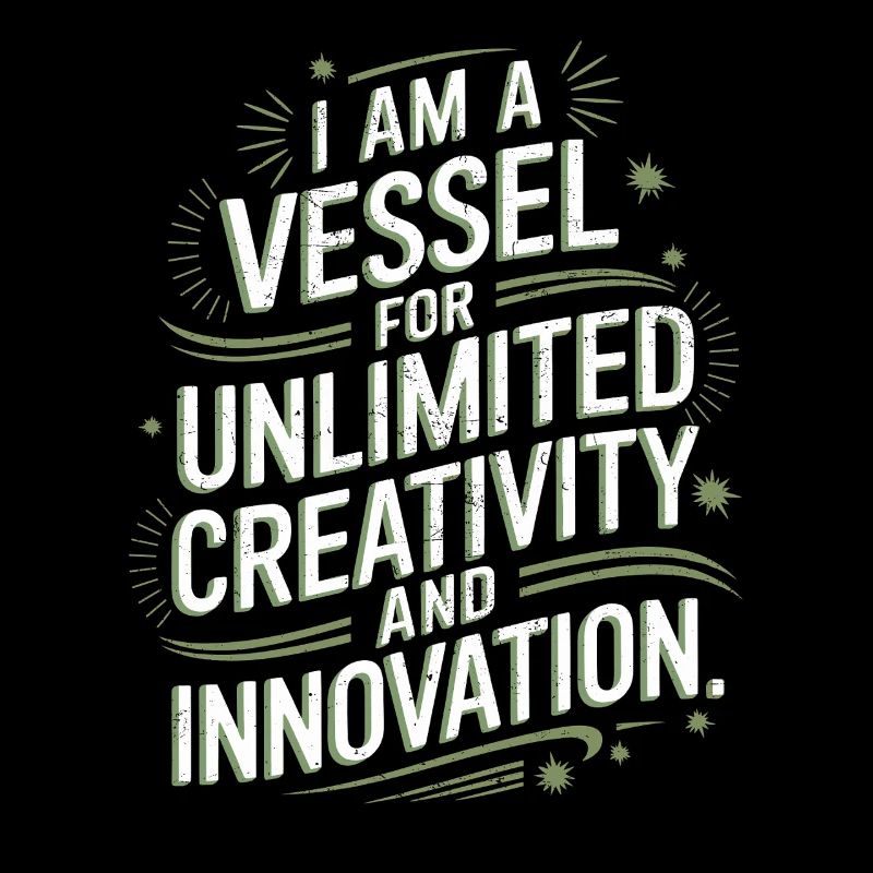 I am a vessel for unlimited creativity and