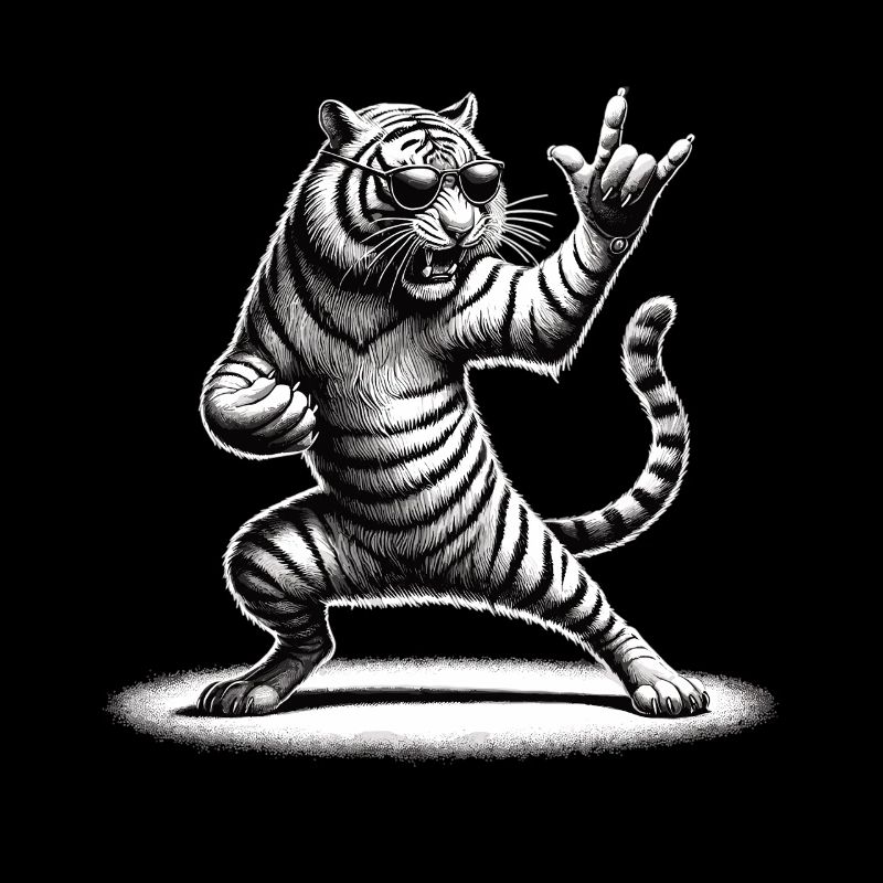 Tigre à bascule – sauvage et libre