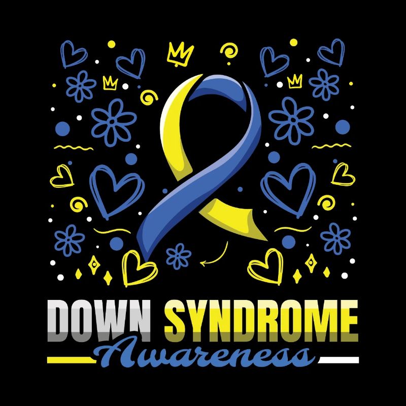 Down Syndrom Bewusstsein Mit Herzblumen