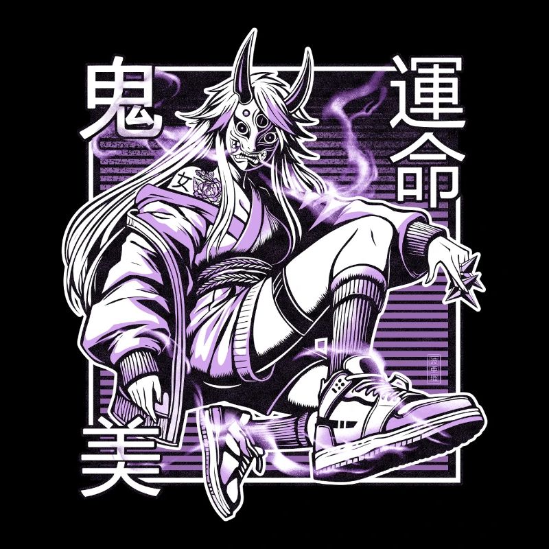 Violetter Kunoichi-Dämon