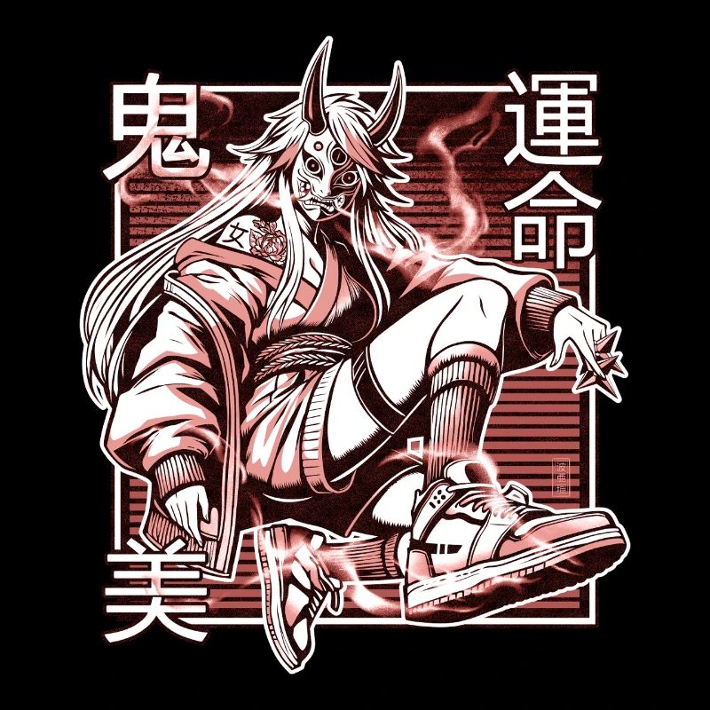 Roter Kunoichi-Dämon