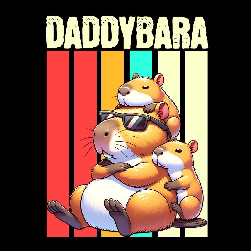 Daddybara Capybara Vater Papa