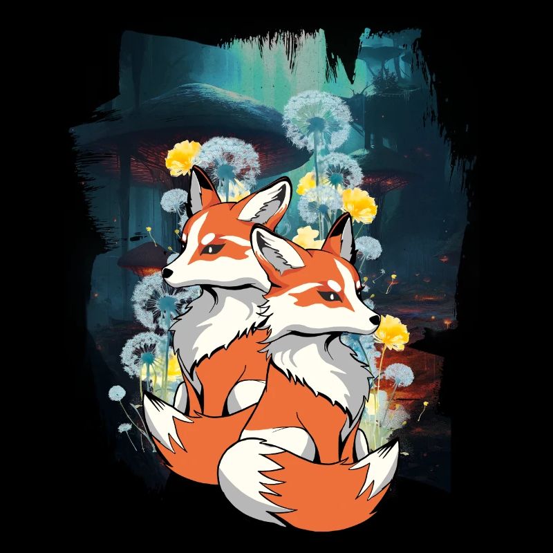Forest animals, foxes, foxes, forest, wild animals