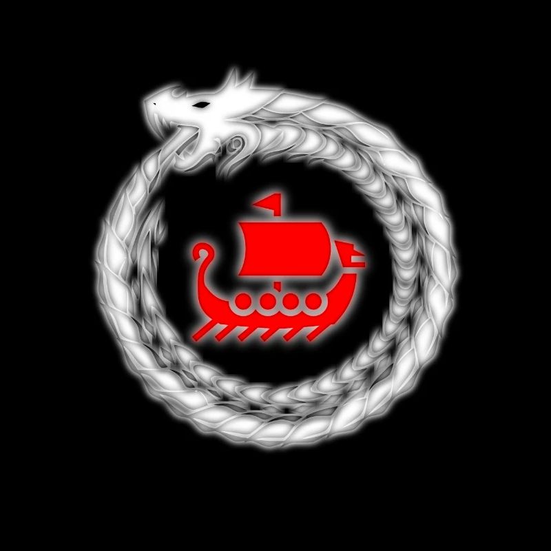 Drachenkranz Wikinger Schiff Glücksbogen