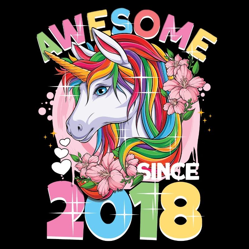 Regenbogen Einhorn 5. Geburtstag Mädchen 5 Jahre