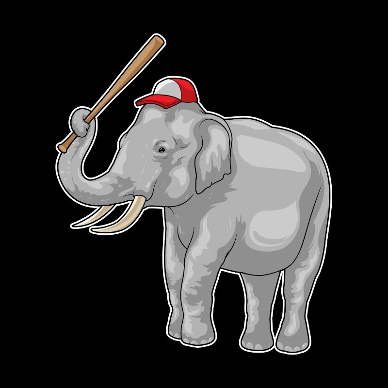 Elefant Baseballschläger Baseball